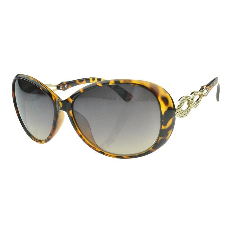2018 Oval Shape Metal Decoration Sunglasses for Women