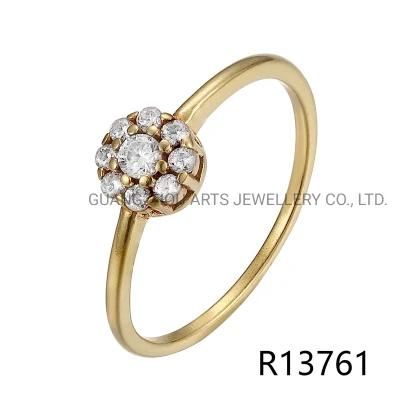 925 Sterling Silver Jewelry Fashion Dazzling Round Wedding Ring