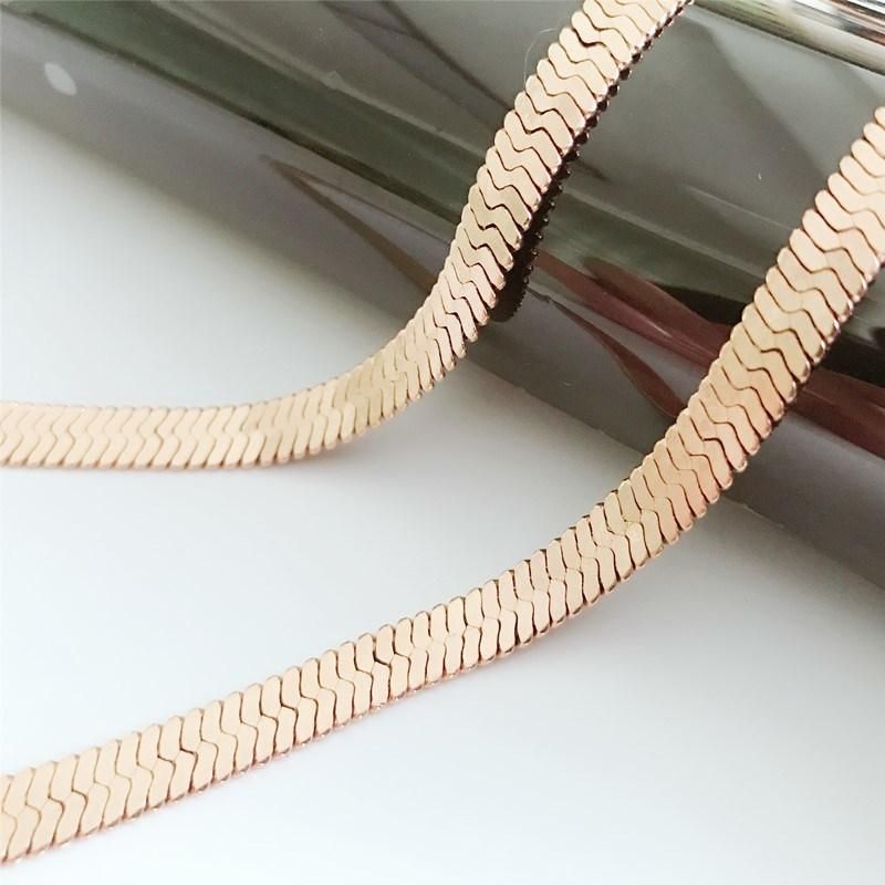 Custom Design Herringbone Jewelry for Fashion Accessories Necklace Bracelet