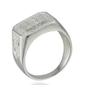 Gorgeous Fashion Jewelry 925 Sterling Silver Wedding Men Ring