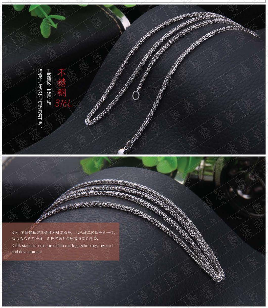 316L Stainless Steel Making Necklace Round Wire Chopin Chain