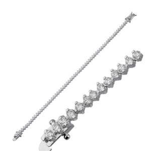 Fashion CZ Stone Bracelet in Sterling Silver