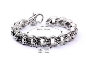 Fashion Design Jewelry Skull Head Stainless Steel Chain Men Bracelet