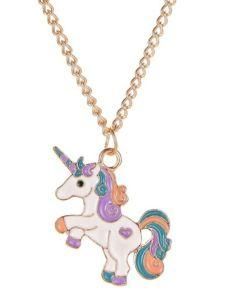 Horse Necklace Girls Children Kids Cartoon Horse Stainless Steel Women Animal Unicorn Necklace Pendant