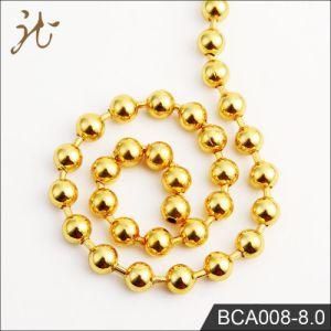 Fashnion Metal Gold Color Ball Chain Necklace