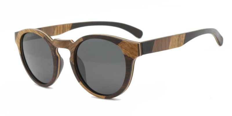 New Design Fashionable Exquisite Splicing Wood Sunglasses Ready to Ship