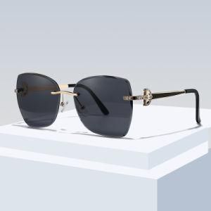 Fashion Ladies Frameless Sunglasses with UV400