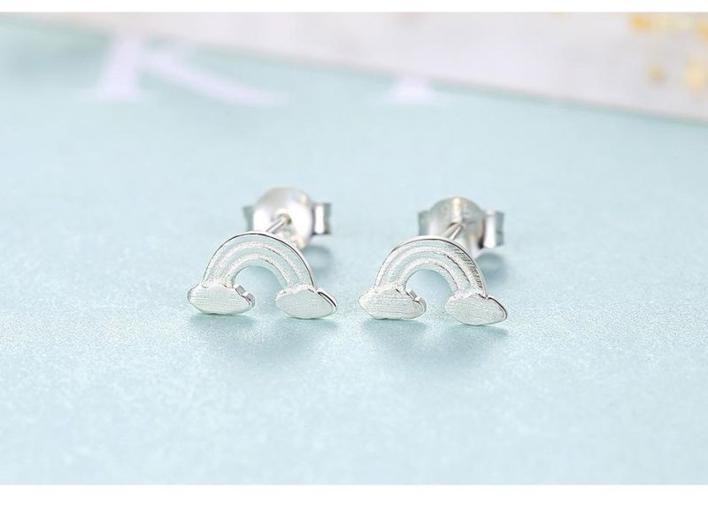 Delicate Lucky Cloud Shape Ear Stud for Girls