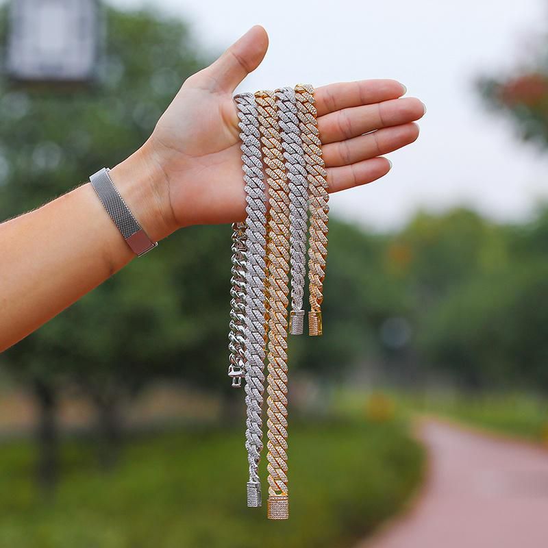 Copper with Zircon Bracelet for Men Jewelry