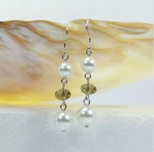 Rainbow Wholesale Latest Design Double Pearl Earrings