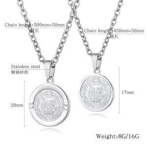 Fashion Design Jewelry Adjustable Women Stainless Steel Coin Pendant&#160; Couple Necklace&#160;
