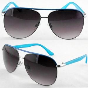 Women Fashion Quality Designer Promotion Polarized Metal Sunglasses (14237)
