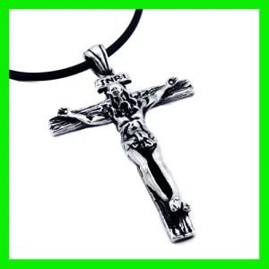 Hip Hop Stainless Steel Jusus Pendant