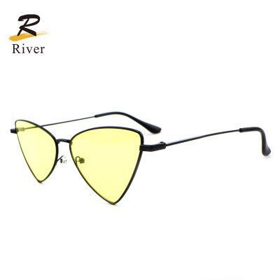 Triangle Vintage Metal Frame Wholesale Women Sunglasses