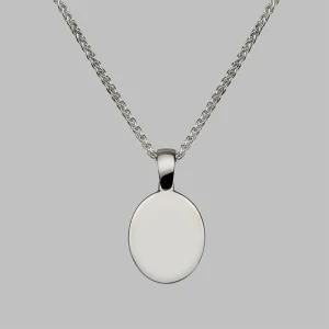 Fashionjewelry&#160; Oval Signel&#160; Stainless Steel Pendant Necklace&#160; for Men