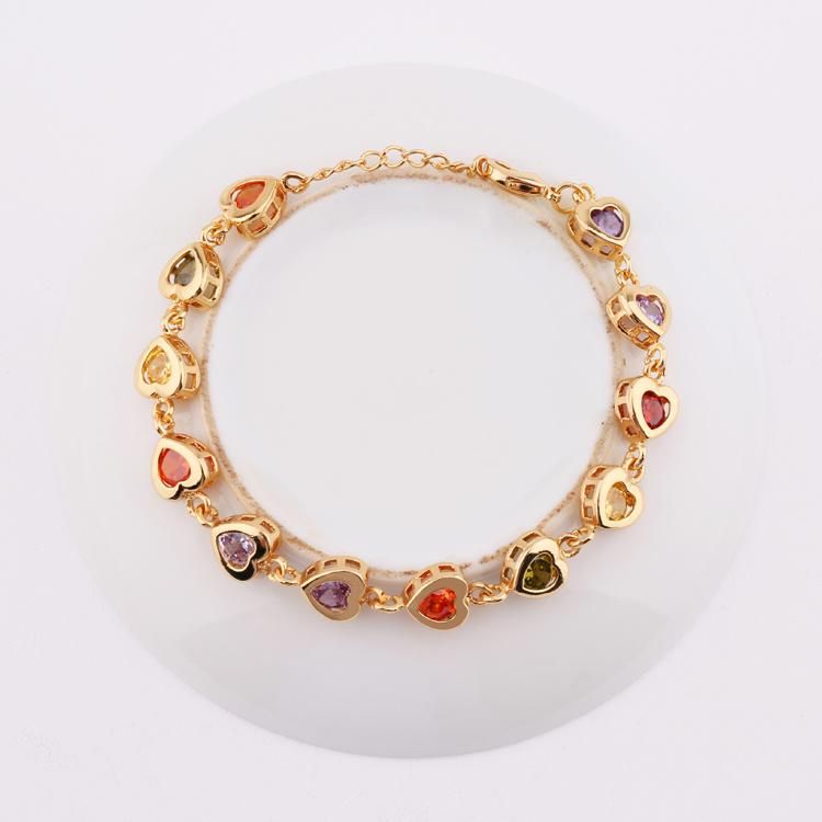 2020 Fashion Women Zircon Jewelry Red Lucky Crystal Leaf Bracelet