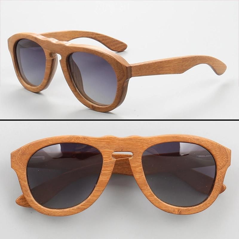 Wood Wooden Sunglasses with Mirror Lens Full Wood