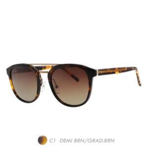 Metal&Nylon Polarized Sunglasses, Two Bridge New Fashion Frame A18031-01