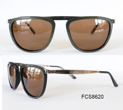 New Color Acetate with Metal Sunglasses (with Ce)