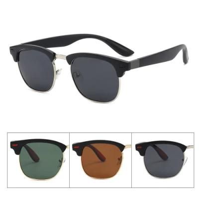 2022 New Hot Selling Fashion Retro Men Polarized Sunglasses Round Frame UV400 Outdoor Driving Sun Glasses