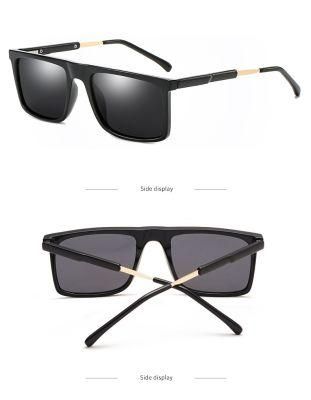 Alloy Frame One-Piece Anti UV Polarized Lens Tr90 Flexible Temple Fashion Sunglasses