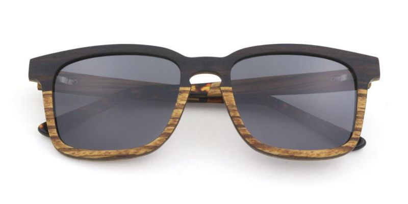 Wholesale New Double Color Acetate Tips 2020 Wooden Sunglasses