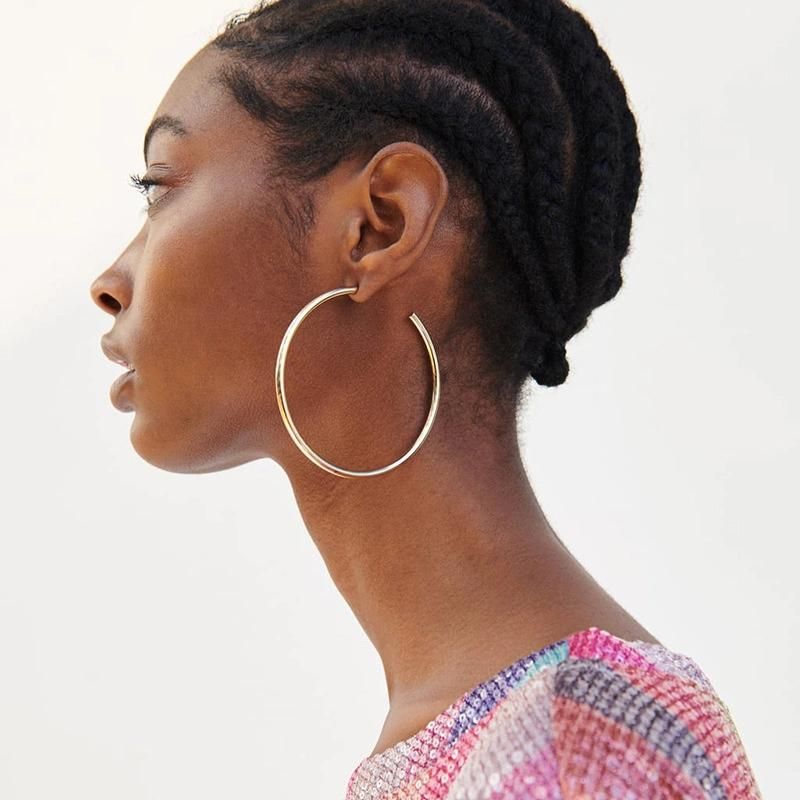 European and American Fashion Large Circle Earrings