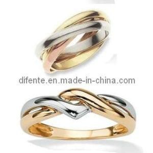 Fashion Two Tone Stainless Steel Cross Jewelry Ring (RC1220)