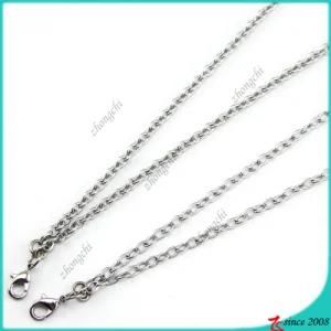 Silver Iron Chain Necklace for Floating Locket (FN16040966)
