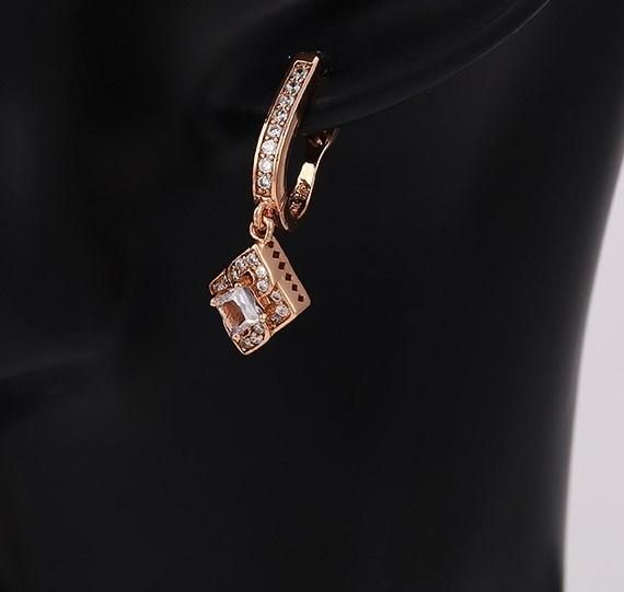 Rose Gold Plated Earrings Elegant Popular Drop Earrings