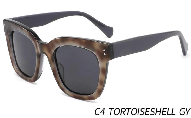 Polygon Acetate Sunglasses with Polarized Lens