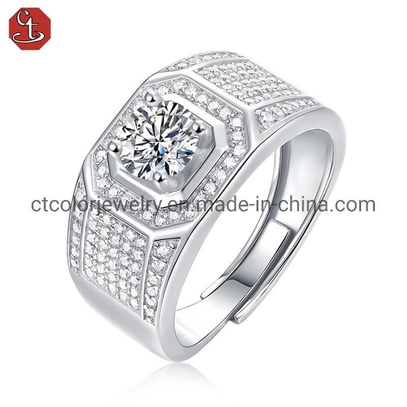 High Quality 925 Sterling Silver ring White cz Heart Accessories Fashion ring