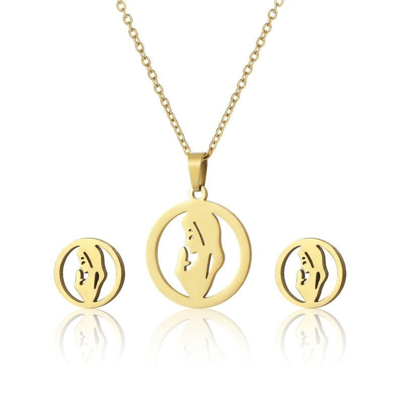 Manufacturer Custom Jewelry High Quality Fashion Jewelry Set, Gold Jewelry Set, Stainless Steel Jewelry Set