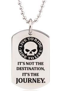 Pg100 Jewelry Men&prime;s 316L Stainless Steel Skull Pendant Hot Sale Necklace P8011
