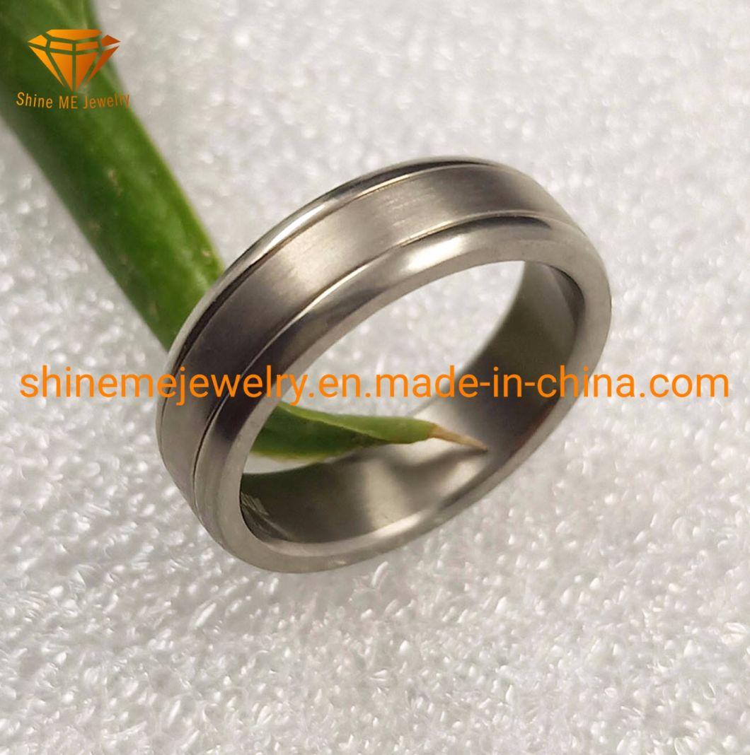 Simple Titanium Wedding Bands Jewelry for Male and Female Tr1956