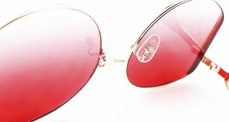 Round Shining Ready Metal Frames Women Sunglasses