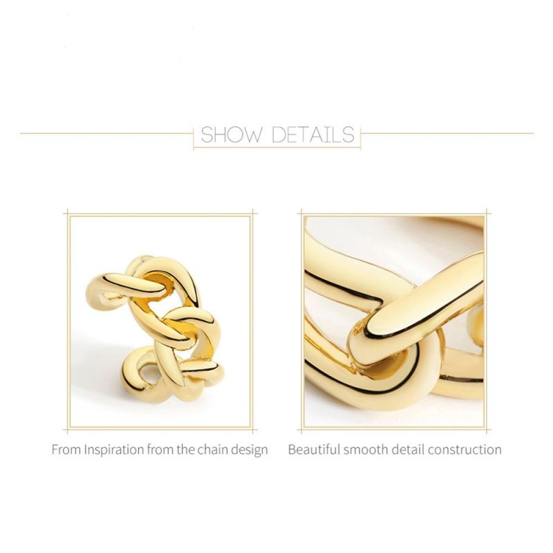 OEM Couple Chain Design Wedding Brass Rings