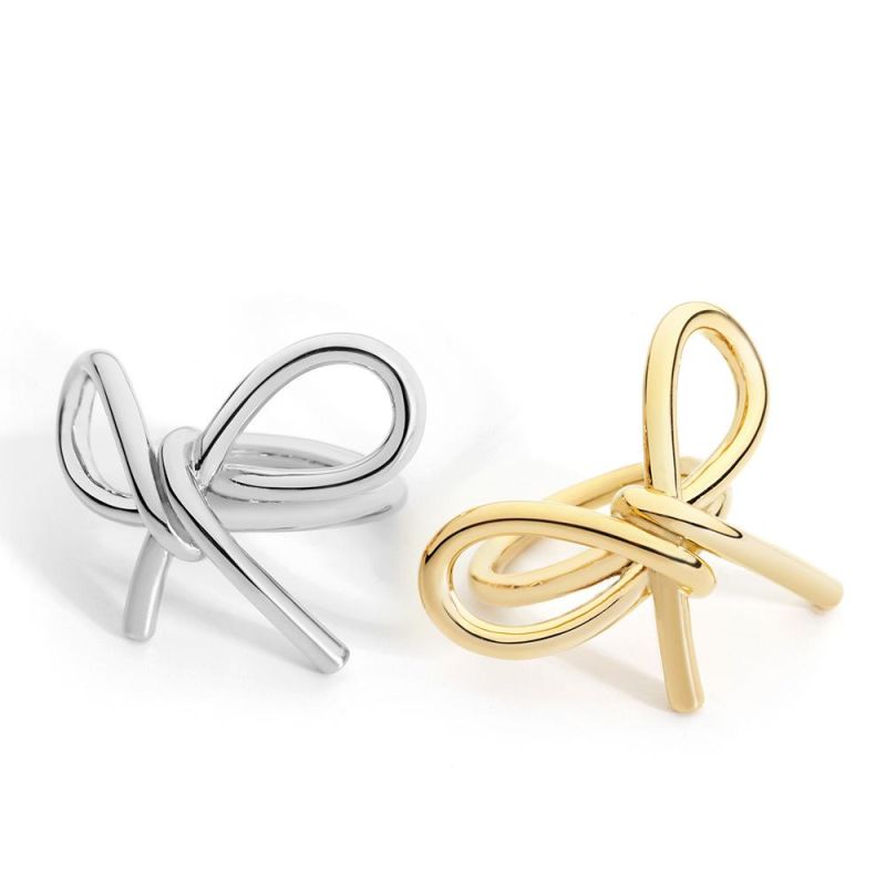 High Quality Jewelry Bowknot Shape Ring in Brass