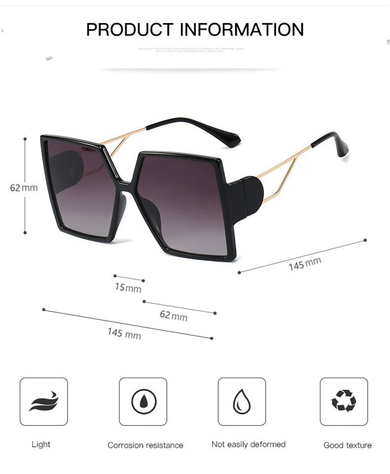Fashion Big Frame Sunglasses for Women Ready to Ship