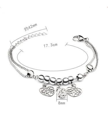 Wholesale Bulk Stainless Steel Wire Bangle Charm Bracelet