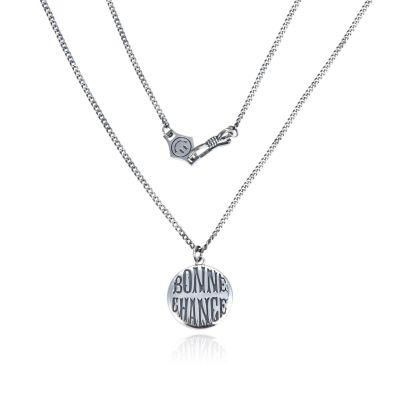 New Arrival Letter 925 Sterling Plain Silver Pendant Necklace