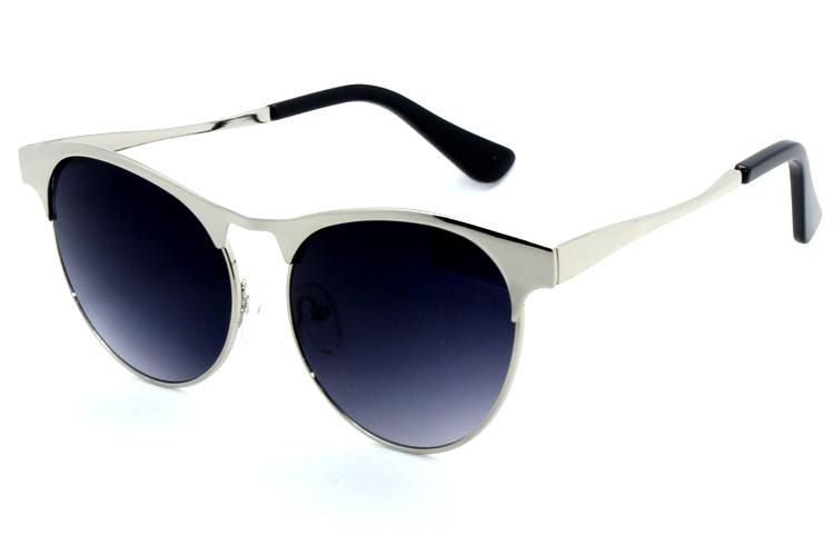 High Quality Roundish Mirror Lens Metal Sunglasses Unisex Sunglasses