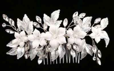 Wedding Flower Hair Comb Hair Vines Headpiece. Bridal Flower Comb Hair Vines Headpiece.