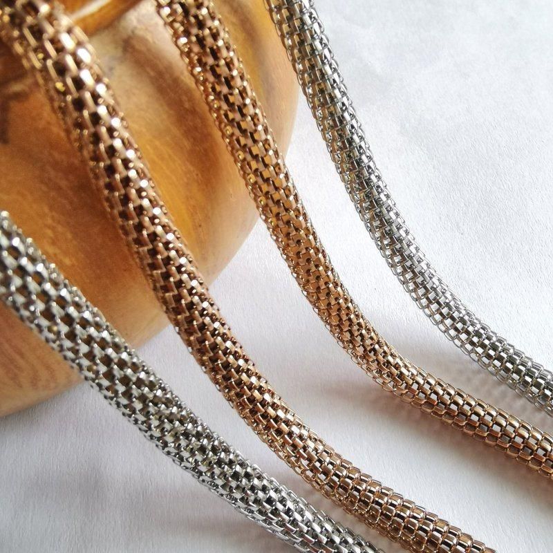 Fashion Think Jewelry Making Chain Neckalce Round Net Shaped for Men Women