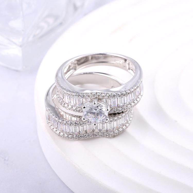 925 Silver Cubic Zirconia Moissanite Jewellery Fashion Accessories New Style High Quality Fashion Jewellery Fine Ring