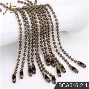 High Quality 2.4mm Iron Ball Chain Antique Brass Color