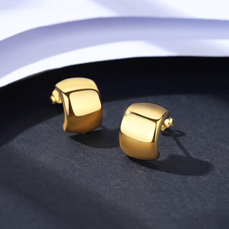 Hoop Earrings Shining Elegant Ear Stud Fashion Jewelry