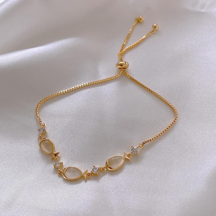 Cat′s Eye Stone Korean Fashion Jewellery Girls Bracelet