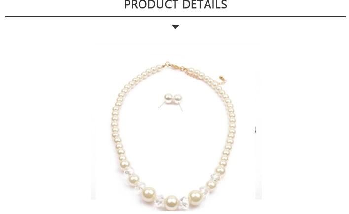 2020 Most Popular Fashion Peal Bead Necklace Jewelry Set