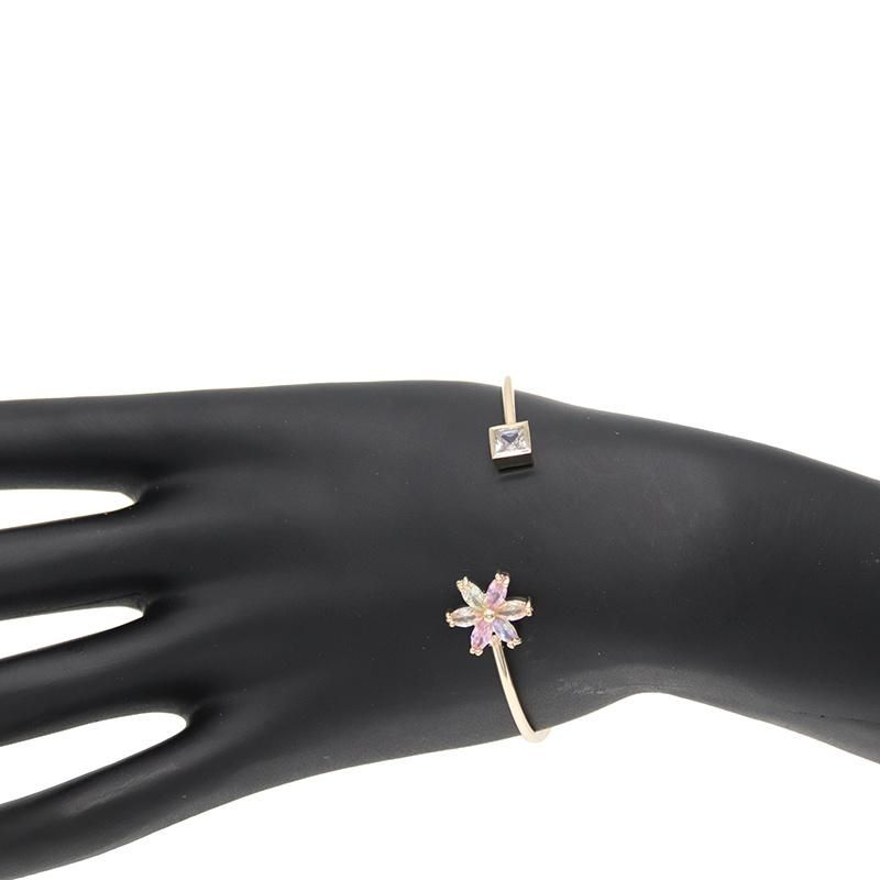 Hot Selling Fashion Flower Shape Gold Plated Women